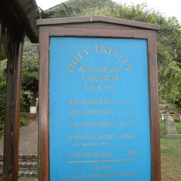 4. Holy Trinity Anglican Church sign, Kalk Bay