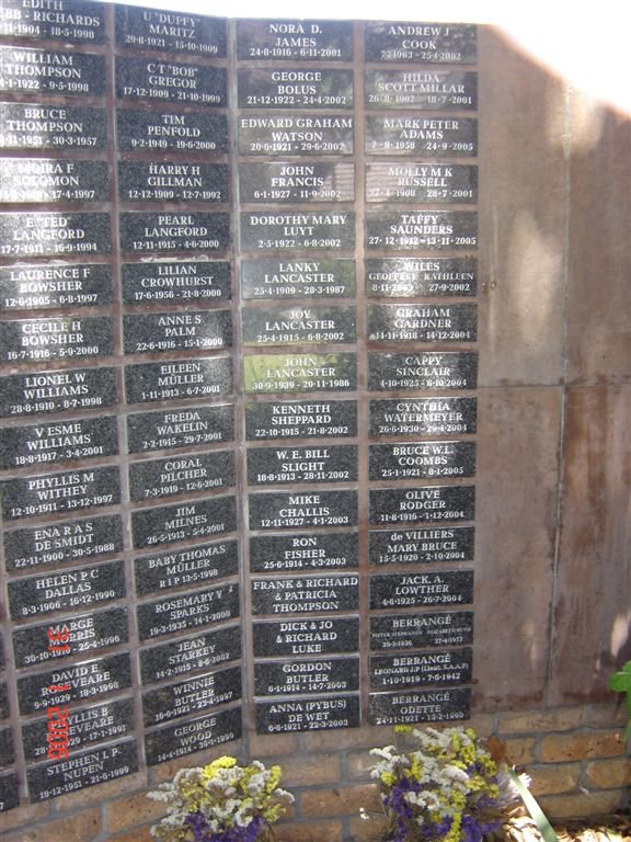 MEMORIAL WALL # 7