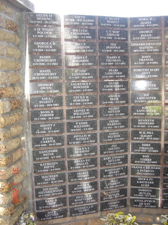 MEMORIAL WALL # 6