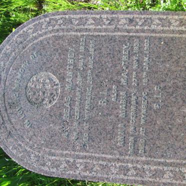MANTHEY Andreas 1833-1895 &amp; Anna Maria 1833-1903