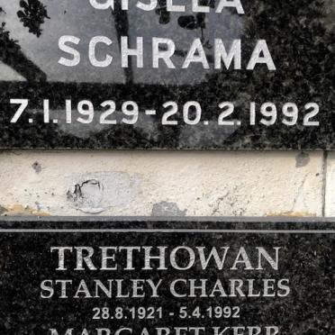 SCHRAMA Gisela 1929-1992 :: TRETHOWAN Stanley Charles 1921-1992 &amp; Margaret Kerr 1922-2015
