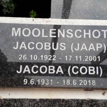 MOOLENSCHOT Jacobus 1922-2001 &amp; Jacoba 1931-2018
