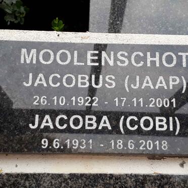 MOOLENSCHOT Jacobus 1922-2001 &amp; Jacoba 1931-2018
