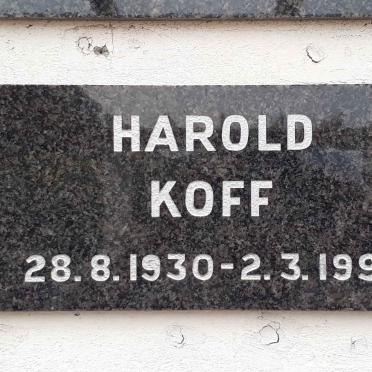 KOFF Harold 1930-1996