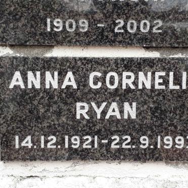 RYAN Anna Cornelia 1921-1997