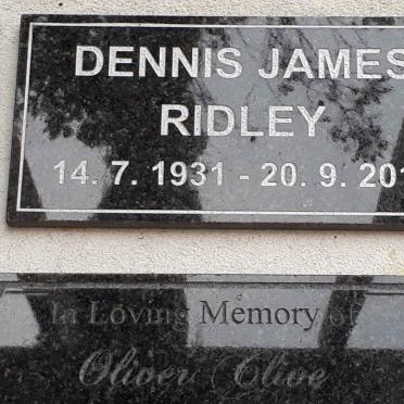 RIDLEY Dennis James 1931-2019