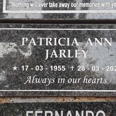 JARLEY Patricia Ann 1955-2021