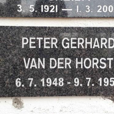 HORST Peter Gerhard, van der 1948-1955