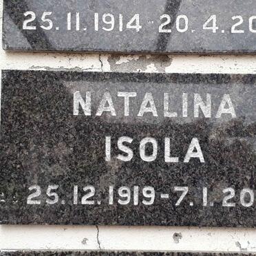 ISOLA Natalina 1919-2001