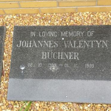 BUCHNER Johannes Valentyn 190?- 19?9