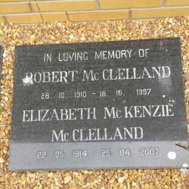 McCLELLAND Robert 1910-1997 &amp; Elizabeth McKenzie 1914-2007