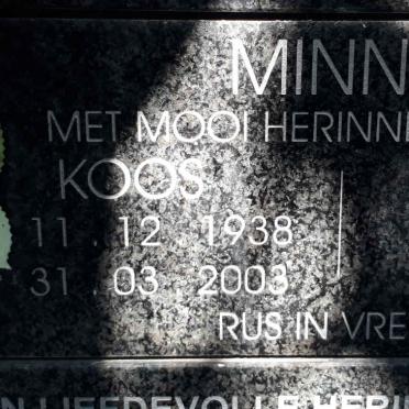 MINNIE Koos 1938-2003