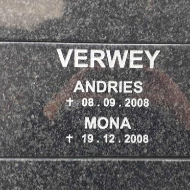 VERWEY Andries -2008 &amp; Mona -2008
