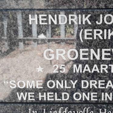 GROENEWALD Hendrik Johannes 2009-2009