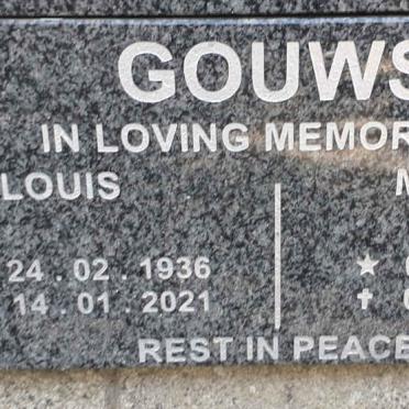 GOUWS Louis 1936-2021 &amp; Maureen Joan 1937-2017