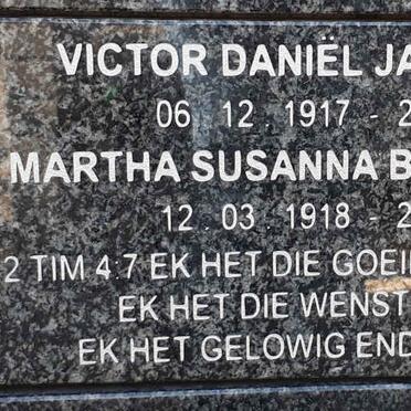 BLOM Victor Daniël Jacobus 1917-1994 &amp; Martha Susanna HUGO 1918-2010