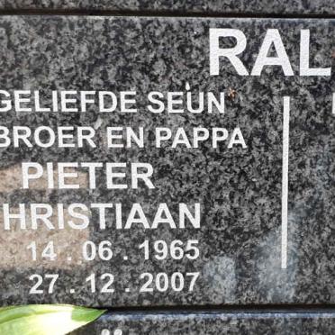 RALL Pieter Christiaan 1965-2007 &amp; Joey 1935-2012
