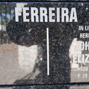 FERREIRA Johanna Elizabeth 1935-2002