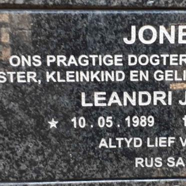 JONES Leandri Juliet 1989-2013