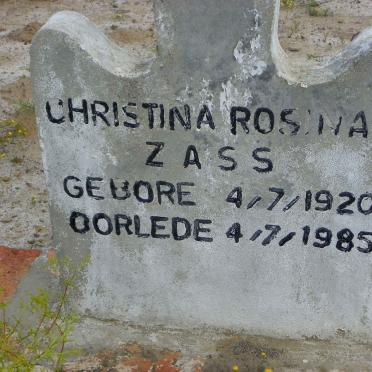 ZASS Christina Rosina 1920-1985