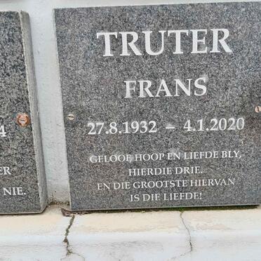 TRUTER Frans 1932-2020