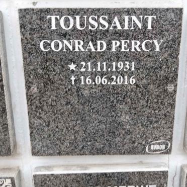 TOUSSAINT Conrad Percy 1931-2016