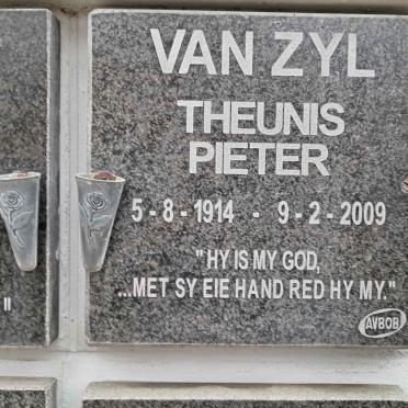 ZYL Theunis Pieter, van 1914-2009
