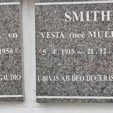 SMITH Vesta nee MULLER 1915-2008