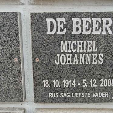 BEER Michiel Johannes, de 1914-2008