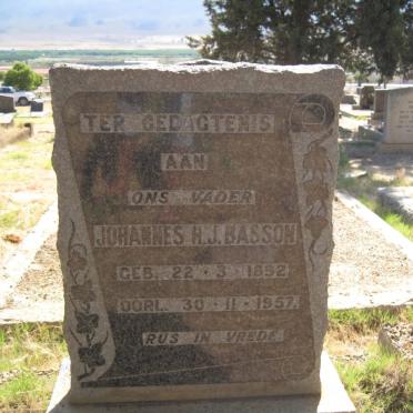 BASSON Johannes H.J. 1892 -1957