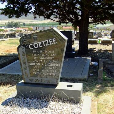 COETZEE Gideon A.J. 1927-1984