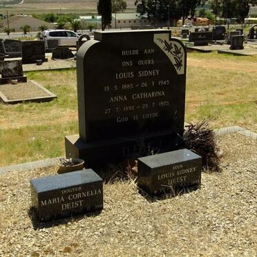 DEIST Louis Sidney 1885-1945 &amp; Anna Catharina 1892-1975