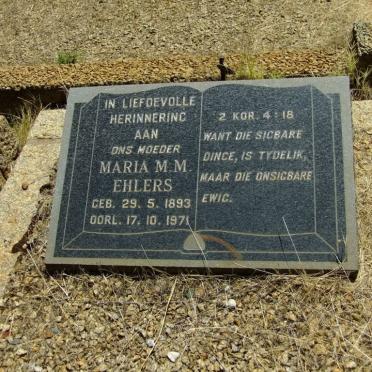 EHLERS Maria M.M. 1893-1971