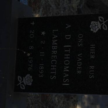 LAMBRECHTS A.D. 1893-1976