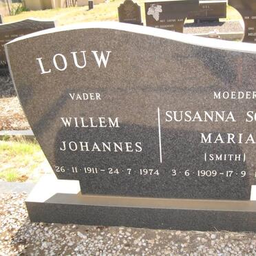 LOUW Willem Johannes 1911-1974 &amp; Susanna Sophia Maria SMITH 1909-1972