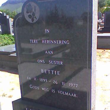 LIEBENBERG Bettie 1893-1977