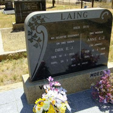 LAING Dirk R.J. 1903-1971 &amp; Anne E.J. DE JONGH 1906-1988