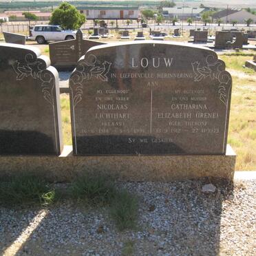 LOUW Nicolaas Lichthart 1914-1991 &amp; Catharina Elizabeth THERON 1912-1972
