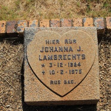 LAMBRECHTS Johanna J. 1894-1975