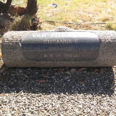 NIEKERK Adriaan P., van 1885-1967 &amp; Susannah F. 1899-1971 