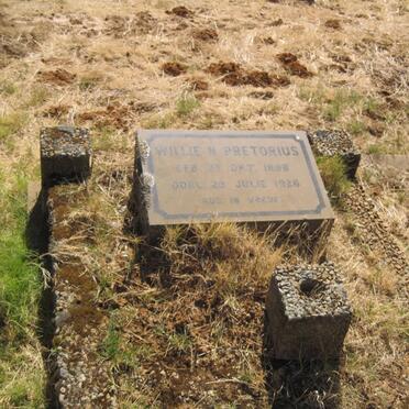 PRETORIUS Willie N. 1898-1926