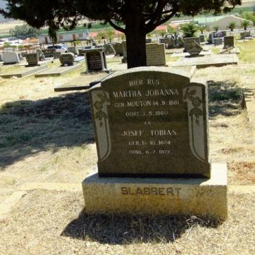 SLABBERT Josef Tobias 1874-1972 &amp; Martha Johanna MOUTON 1881-1960