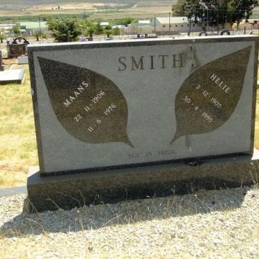 SMITH Maans 1906-1976 &amp; Helie 1907-1995