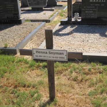 SNYMAN Henna 1911-2006