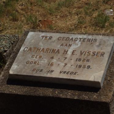 VISSER Catharina H.E. 1926-1959