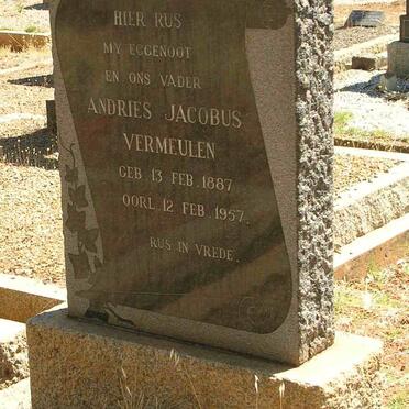 VERMEULEN Andries Jacobus 1887-1957