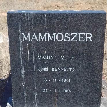 MAMMOSZER Maria M.F. nee BENNETT 1841-1919