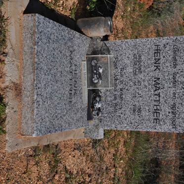 MATTHEE Henk 1960-2006