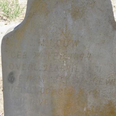 LOUW J.M. 1894-1931
