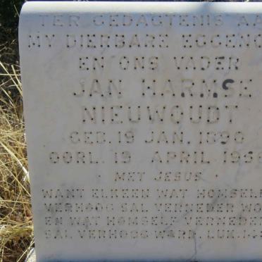 NIEUWOUDT Jan Harmse 1890-1956